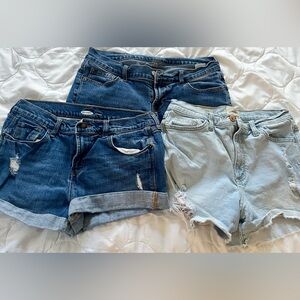 Lot of Three (3) Denim Shorts - Size 6